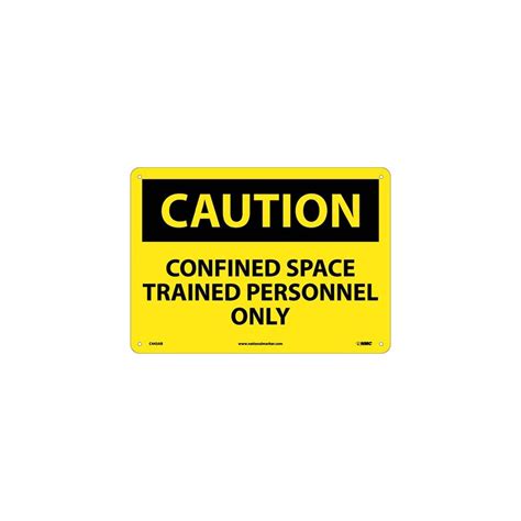 Accuformnmc Mcsp Caution Confined Space Trained Personnel Only Sign