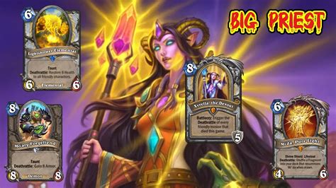 Hearthstone Xyrella The Devout Big Priest Deck Standard Ranked Gameplay Youtube