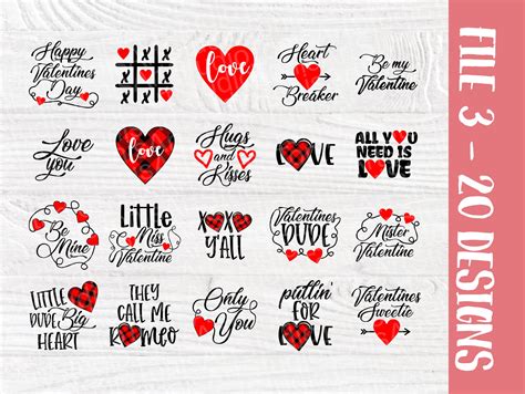 Valentines Svg Bundle Valentine S Day Signs Love Etsy