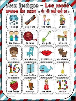 French Phonics Sounds Vocabulary Le Son Ai Ei E Mur De Mots