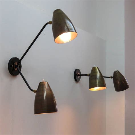 Double Arm Brass Wall Lights L3g At 1stdibs