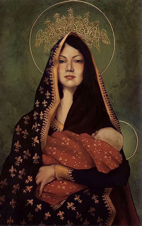 Woman As Queen Of The Home OnePeterFive Sacred Art Mary And Jesus