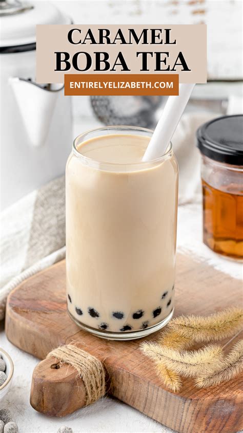 Homemade Caramel Boba Tea Recipe