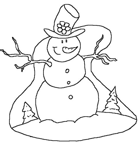 Free Printable Snowman Dibujo Para Imprimir Free Printable Snowman