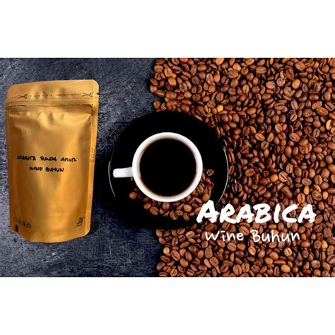 Jual Kopi Murni Arabica Sunda Akur Wine Buhun Wine Coffee 50gr