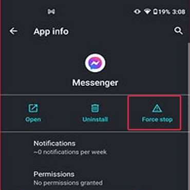 Correcciones Para Facebook Messenger Que No Funcionan