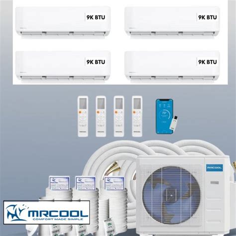 Mrcool Diy 36k Btu 4 Zone Mini Split Ac And Heat Pump B 436hp09090909