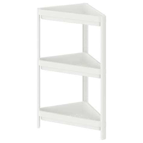 Vesken Corner Shelf Unit White 33x33x71 Cm Ikea