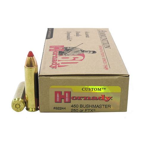 Hornady 450 Bushmaster 250gr Ftx 20