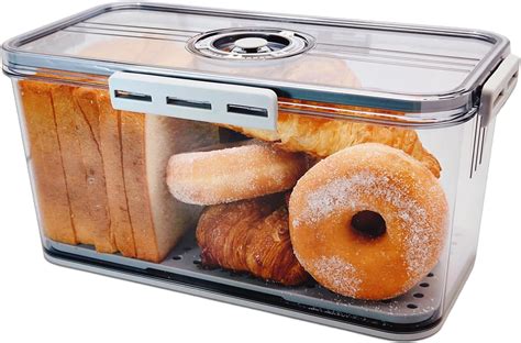 Bread Box For Kitchen Counter Airtight Bread Storage