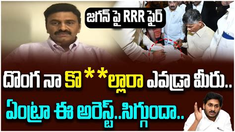 Ysrcp Mp Raghu Rama Krishnam Raju Press Meet Over Chandrababu Naidu