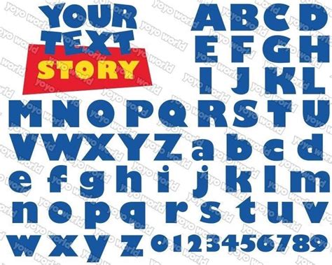 Toy Story Font Toy Story Svg Toy Story Font Svg Toy Story Etsy Toy