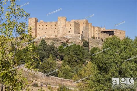 Sigüenza Castle, 11th century, Siguenza, Guadalajara, Spain, Stock ...