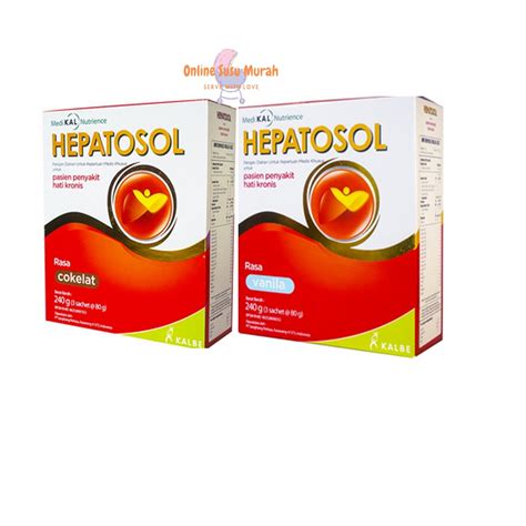 Jual Hepatosol Vanila Coklat G Nutrisi Kesehatan Hati Shopee