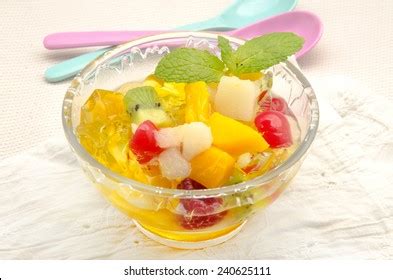 Gelatin Fruit Salad Served Bowl Stock Photo 240625111 | Shutterstock