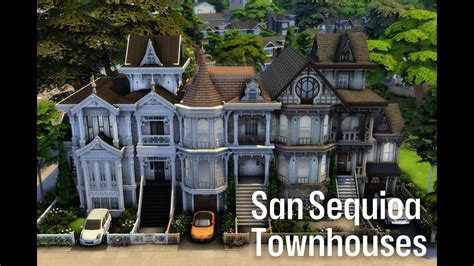 San Sequoia Townhouses Sims Speed Build Youtube