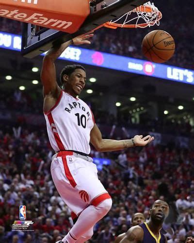 Demar Derozan Playoff Slam Toronto Raptors Nba Action Premium Poster