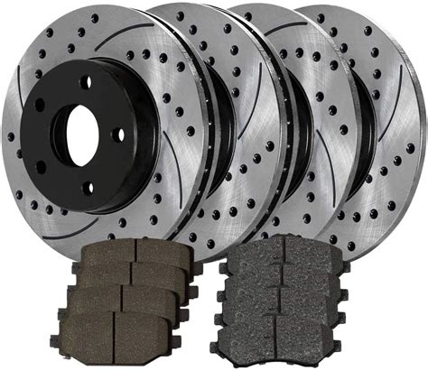 Amazon AutoShack Front And Rear Brake Kit Rotors And Ceramic Pads