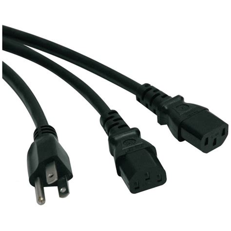 Tripp Lite Cable De Poder Divisor En Y NEMA 5 15P Macho C13