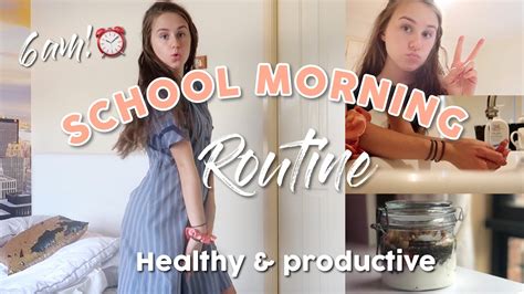 6am School Morning Routine 2019 Healthy Meals Simple Productive