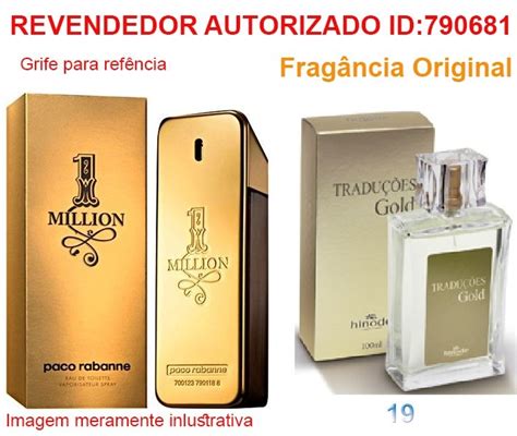 Perfume Hinode 19 Concorrente 1 Million 100ml Frete Gratis R 79 00