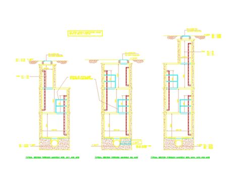 Deep Manhole Construction Details In Autocad Cad 33312 Kb Bibliocad