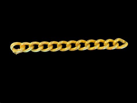 Gold Hollow Link Bracelet - Ark Antiques, La Jolla, CA
