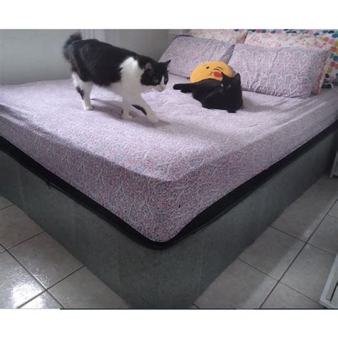 Arranhador Protetor De Gato Para Cama Box Em Formato De Manta Resinada