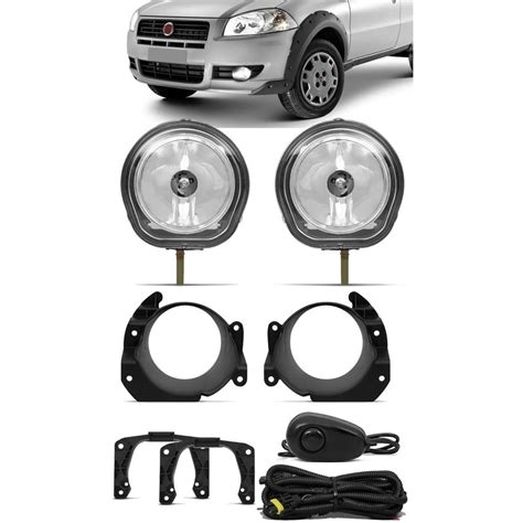 Kit Farol De Milha Fiat Strada Working O No Shoptime