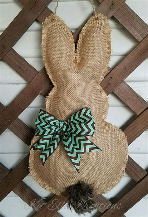 Easter Bunny Door Hanger Bunny Door Hanger Easter Decor Etsy Bunny