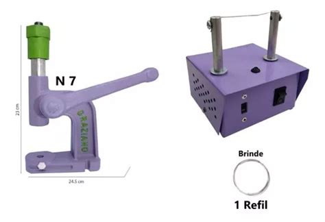 Kit Balancim Maquina Para Cortar Fitas E Fazer Fuxico Brinde