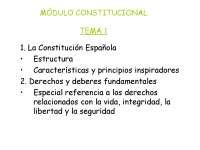 Constitución 1978 estructura Docsity