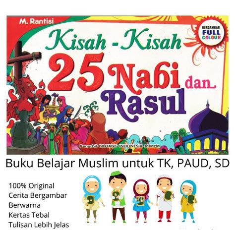 Jual Buku Kisah Kisah 25 Nabi Dan Rasul Bergambar Full Warna Shopee