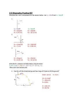 D Kinematic Practice By Schrim S Chem Teachers Pay Teachers