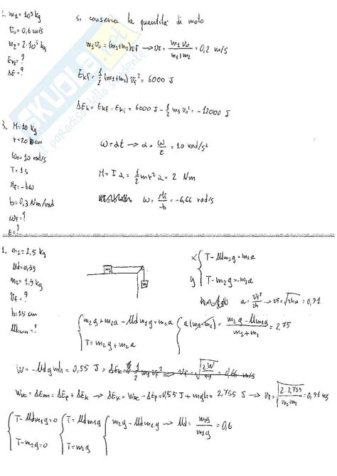 Esercizi Con Svolgimento Di Fisica Generale Dinamica Termodinamica Ed