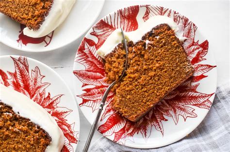 Best Gingerbread Loaf Cake With Cream Cheese Frosting ~ Yum