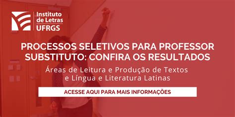 Processos Seletivos Para Professor Substituto Confira Os Resultados