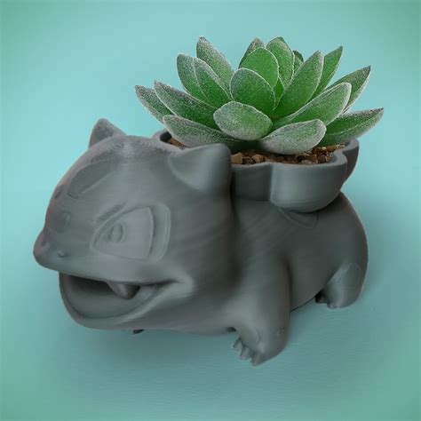 Stl File Pokemon Planter Bulbasaur 🐉 ・3d Printer Design To Download・cults