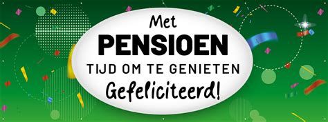 Spandoek Met Pensioen Tijd Om Te Genieten Gefeliciteerd Groen