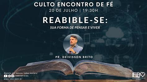 Culto Encontro De F Tema H Um Processo Para O Milagre Pr