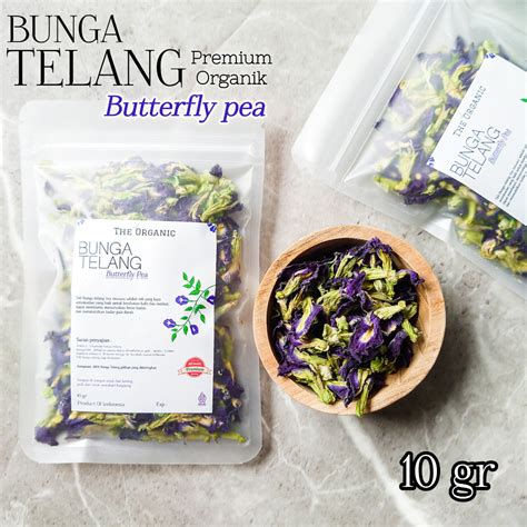 Jual Teh Bunga Telang Premium Organik Kemasan Ziplock 10gr Butterfly