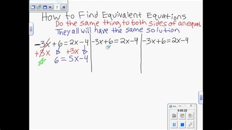 How To Find Equivalent Equations