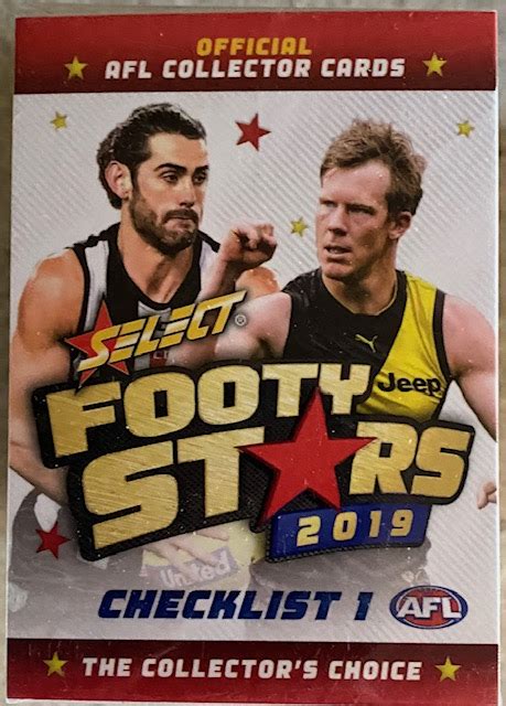 2019 Select Footy Stars Full Base Set 252 Cards APT Collectables