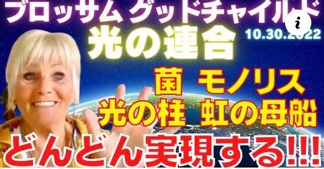 動画ブロッサムと光の銀河連合 菌、モノリス、光の柱、虹の母船 ココのアセンション日記