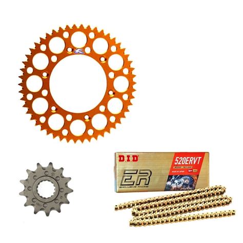 Kit Trasmissione Catena Did O Ring Corona Renthal Pignone Per KTM EXC