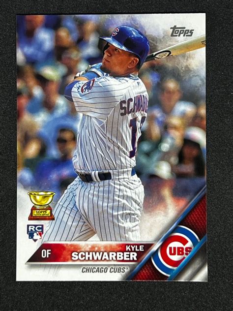 Topps Series Kyle Schwarber Rookie Card Rc Gold Cup Chicago