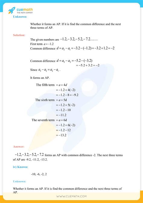 Ncert Solutions Class 10 Maths Chapter 5 Arithmetic Progressions Free Pdf