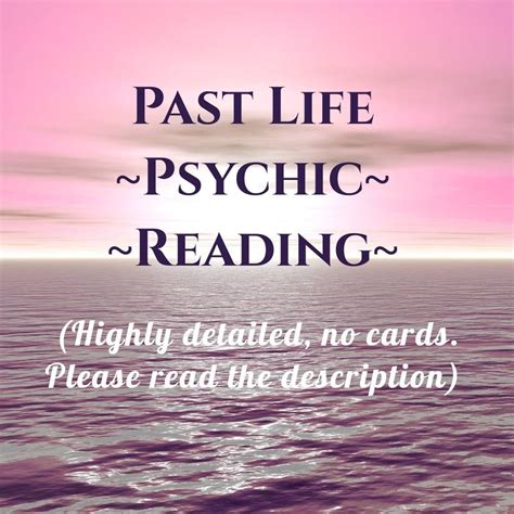 Past Life Reading, Past Life Psychic Reading, Detailed Past Life Reading, Personal and in Depth ...