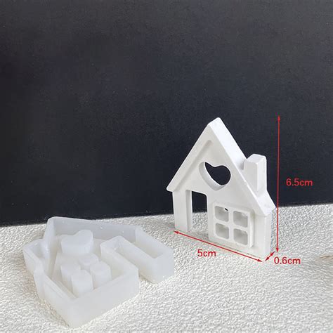 Pretxorve Silicone Molds Casting Molds Houses Candle Molds For Casting