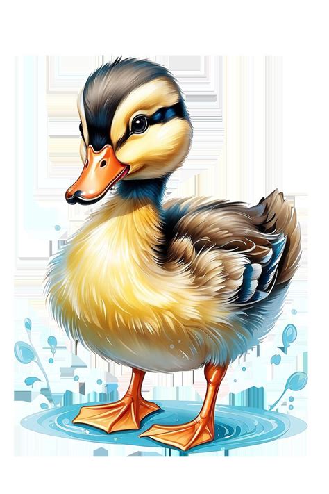 Printable Cute Baby Duck Clipart Bundle Set 2 PNG Commercial Use